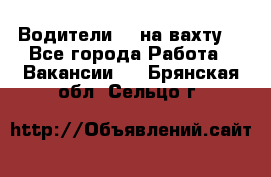 Водители BC на вахту. - Все города Работа » Вакансии   . Брянская обл.,Сельцо г.